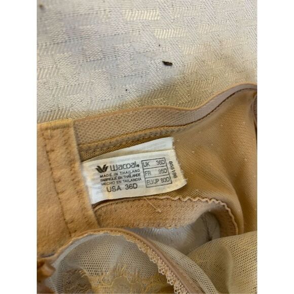 Wacoal 36D bra #855186 Beige lace - Picture 4 of 4